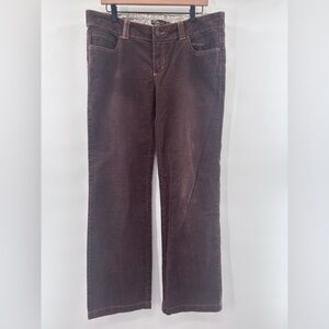 Prana Women’s Chocolate Corduroy Trousers Size 12